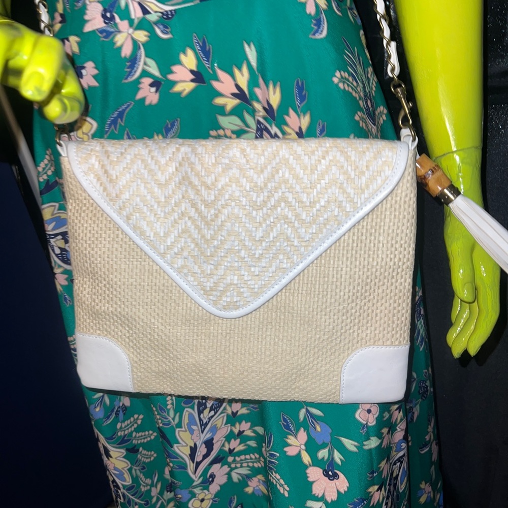Straw Studios Clutch With Chain Strap